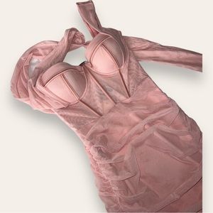 Oh Polly Rose Corset MIDI Dress